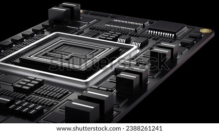 Computer system connection point,Abstract technology of central processing unit,working processing,3d rendering