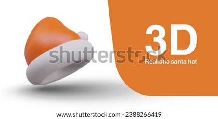 Placard in 3d realistic style and place for text and shadow. Christmastime. Object for celebrating winter holiday. Vector illustration in 3d style with place for text Royalty-Free Stock Photo #2388266419