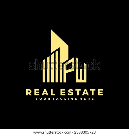 Initials Real Estate Logo Vector Art Icons and Graphics