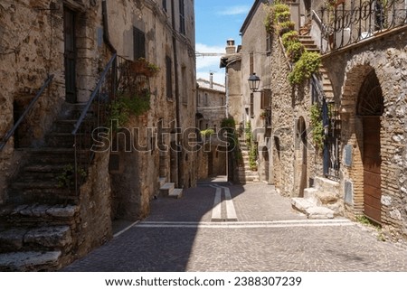 Montecchio, old town in Terni province, Umbria, Italy Royalty-Free Stock Photo #2388307239