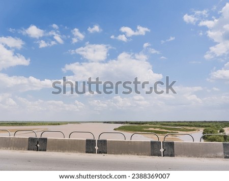 Road bridge over the Amu Darya River in Uzbekistan