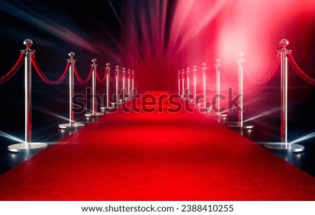 Red Carpet Royal entrance background Royalty-Free Stock Photo #2388410255