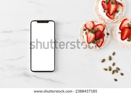 delicious healthy snack mobile phone
