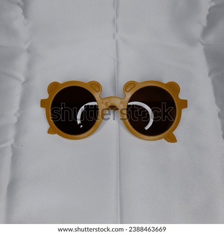 children's glasses - children's fashion glasses to look cute and adorable on a white background
