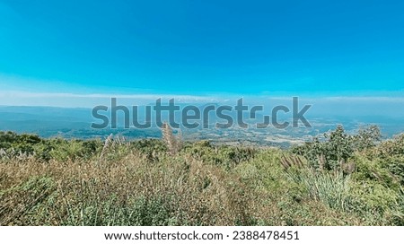 Phu Hor, watch the sunset from Phu Pa Por view point
A bird's-eye view of the mountain that resembles Mount Fuji. It is a tourist attraction at the Phu Pa Po viewpoint in Loei Province, Thailand. Royalty-Free Stock Photo #2388478451