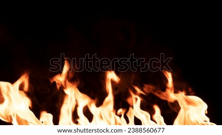 flame picture.black background flame picture.Abstraction Fire.flames on a black background