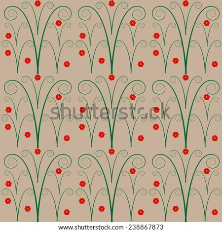 Simple floral seamless pattern for your design
