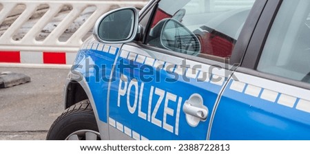 panorama german Police car symbol