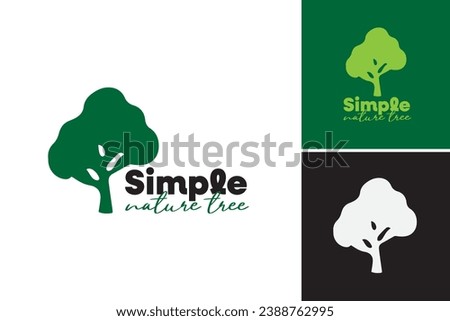 "Simple nature tree logo" is a design asset that features a minimalist and organic tree symbol. This versatile asset is perfect for eco-friendly businesses, environmental organizations