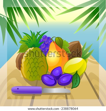 Vector illustration fruit