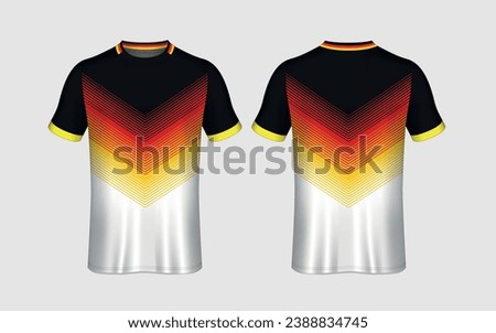 Jersey design for team and player vector editable