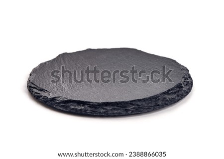 Round stone stand isolated on a white background. High resolution image