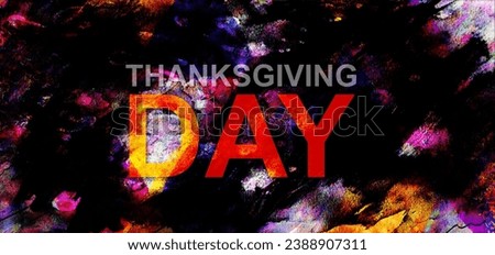 Thanksgiving day beautiful new style and colorful text design