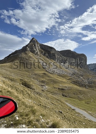 Sedlo Pass, Durmitor National Park, Montenegro. Sedlo Pass is the highest mountain road at Montenegro, winding in a 52 km serpentine between a canyon of Piva Lake and the city of Zabljak.