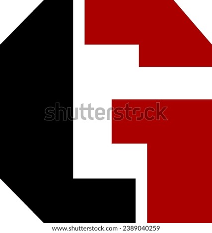red and black letter G