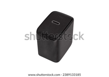 PD power adaptor fast charger isolated on white background. Royalty-Free Stock Photo #2389133185