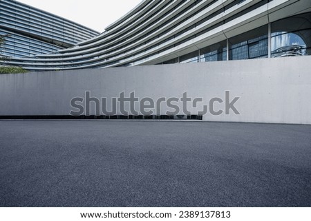 Venue outside the modern city building Royalty-Free Stock Photo #2389137813