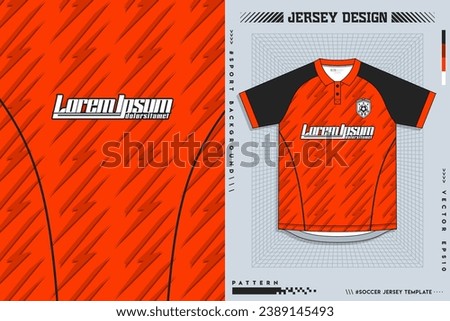 Pattern design, illustration, textile background for sports t-shirt, football jersey shirt mockup for football club. mockup front view