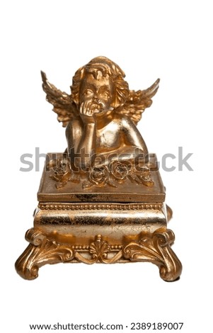 Isolated Golden Bronze Objects  Retro
