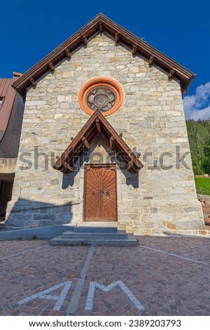 Santa Maria Antica church in Madonna di Campiglio. Trentino-South Tyrol, Italy