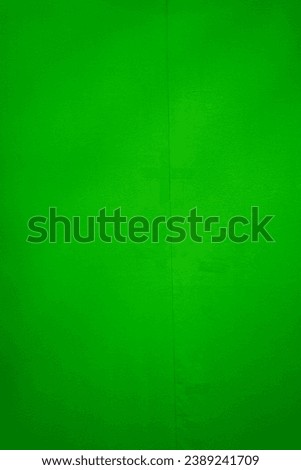 Green croma key screen in television, movie film and photography studio for shoots and photography