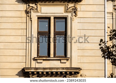 facade and window of a building