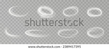 Magic spiral with sparkles.White light effect.Glitter particles with lines.Swirl effect.Texture of cold winter wind. Holiday vector snowstorm. Christmas cold snowstorm effect.Light effect.	 Royalty-Free Stock Photo #2389417395