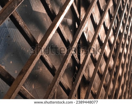 Square shape iron railing or window