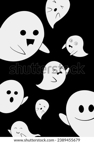 Boo Boo Cute Ghost funny Creepy Royalty-Free Stock Photo #2389455679