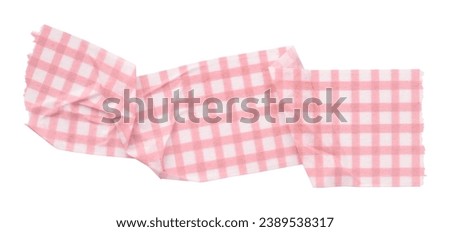 pink patterned sticker paper tape isolated on white background