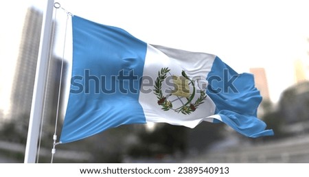 Flag of Guatemala. National symbols of Guatemala.