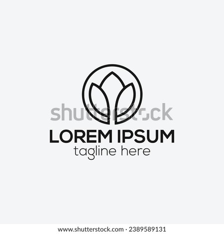 Spa logo, plumeria flower logo design vector template illustration 