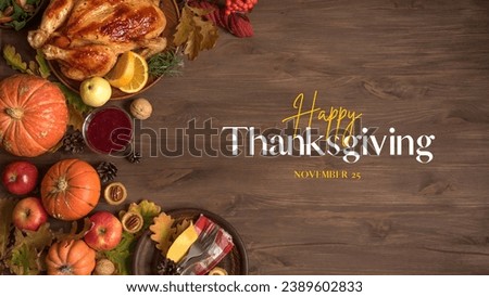 Immerse your audience in the Thanksgiving spirit with our stunning image. From the golden hues of fall to the joy of togetherness, it's a visual feast of gratitude. Download now and elevate your conte