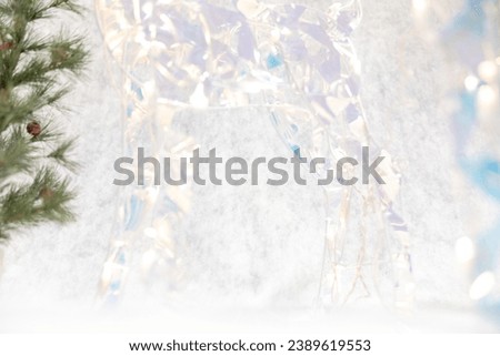 Snowy lights background abstract texture