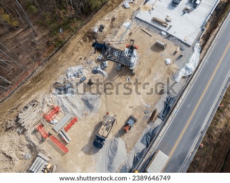 Bridge Construction Stock Drone Photos