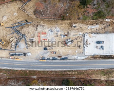 Bridge Construction Stock Drone Photos