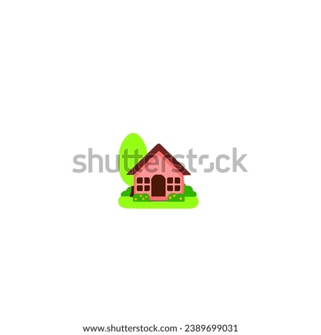 pink color of home design vector 