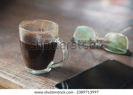 A cup of espresso coffee