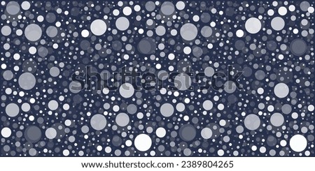 Abstract Overlapping Circles, Spotted Pattern, Spots with Random Sizes and Changing Shades of Black, White and Grey - Geometric Texture - Generative Art, Vector Background Design
