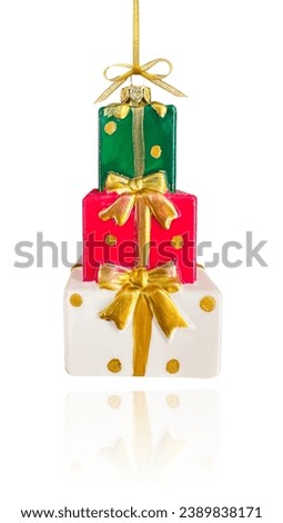 isolated christmas toy. Christmas tree decoration