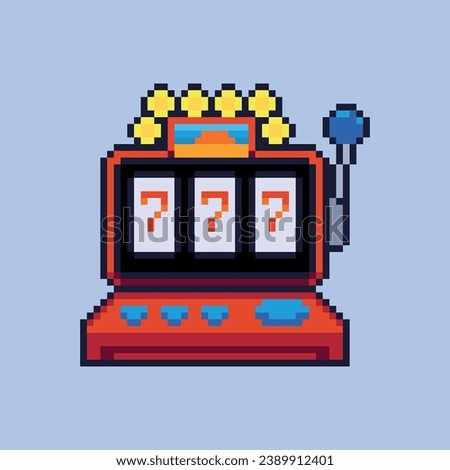 slot jackpot machine pixel art