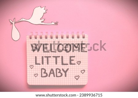 welcome little baby girl background