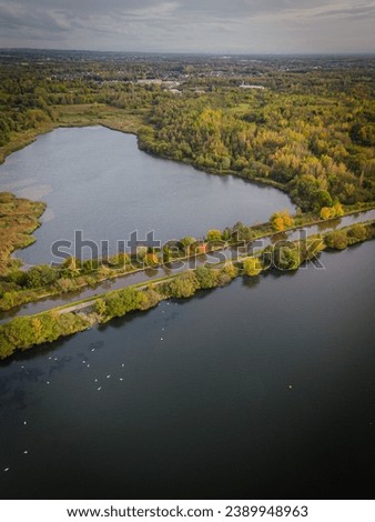 Beautiful drone shots of Scotsman’s flash in Wigan. These are just at the start of autumn showing beautiful colours of the trees. You can also see the Liverpool canal running through the flash.