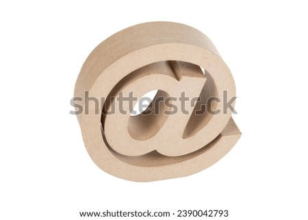 Web AT Symbol arobase E-Mail sign on white background