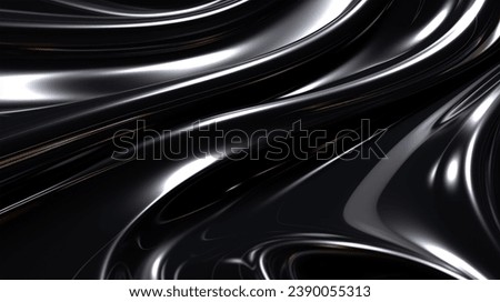 Luxurious golden background with satin drapery. 3d illustration, 3d rendering.3d Abstract Modern Business Background wallpaper background golden with black wavy lines Royalty-Free Stock Photo #2390055313