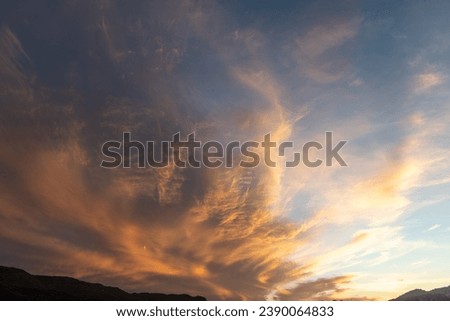 beautiful Colored Clouds at Sunset 