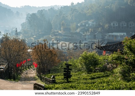 Rak Thai Village Top tourist attractions in Mae Hong Son Province, Thailand Royalty-Free Stock Photo #2390152849