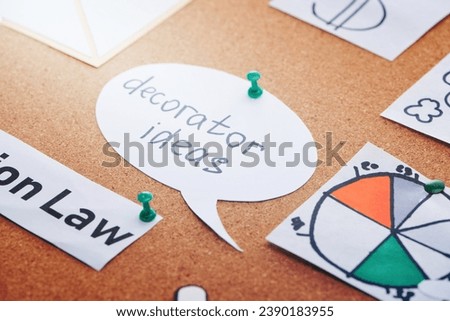 paper cards diagram decorator ideas