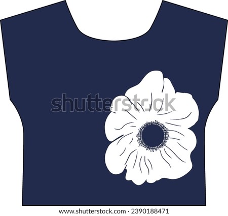 clothing template, flower illustration, template flower, hand drawn flower, textile floral pattern