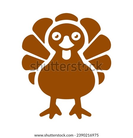 Thanksgiving turkey clip art design for T-shirts and apparel, turkey art on plain white background for shirt, hoodie, sweatshirt, postcard, icon, logo or badge